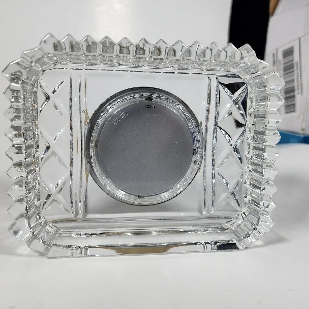 Royal Doulton Crystal Square‎ Desk Clock 1980's